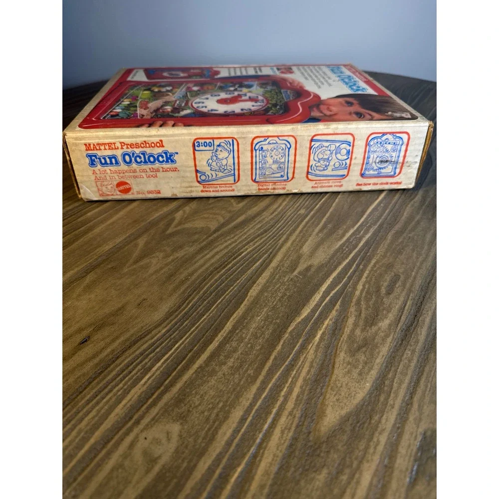 Vintage 1976 Mattel Fun O'clock Preschool Educational Marble Toy Red No. 9832